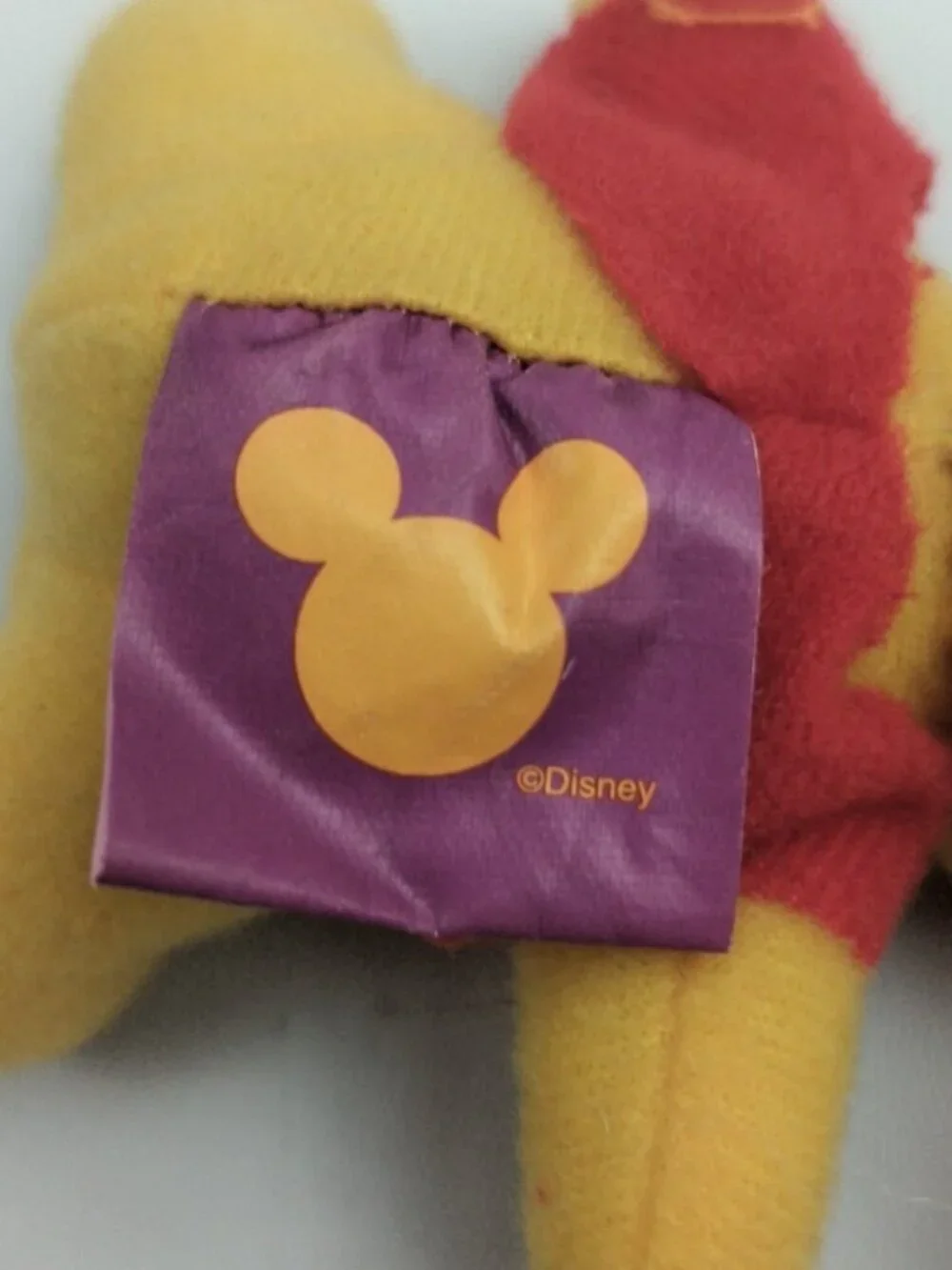 Vintage Disney Winnie The Pooh Plush Toy Keychain New With Tags